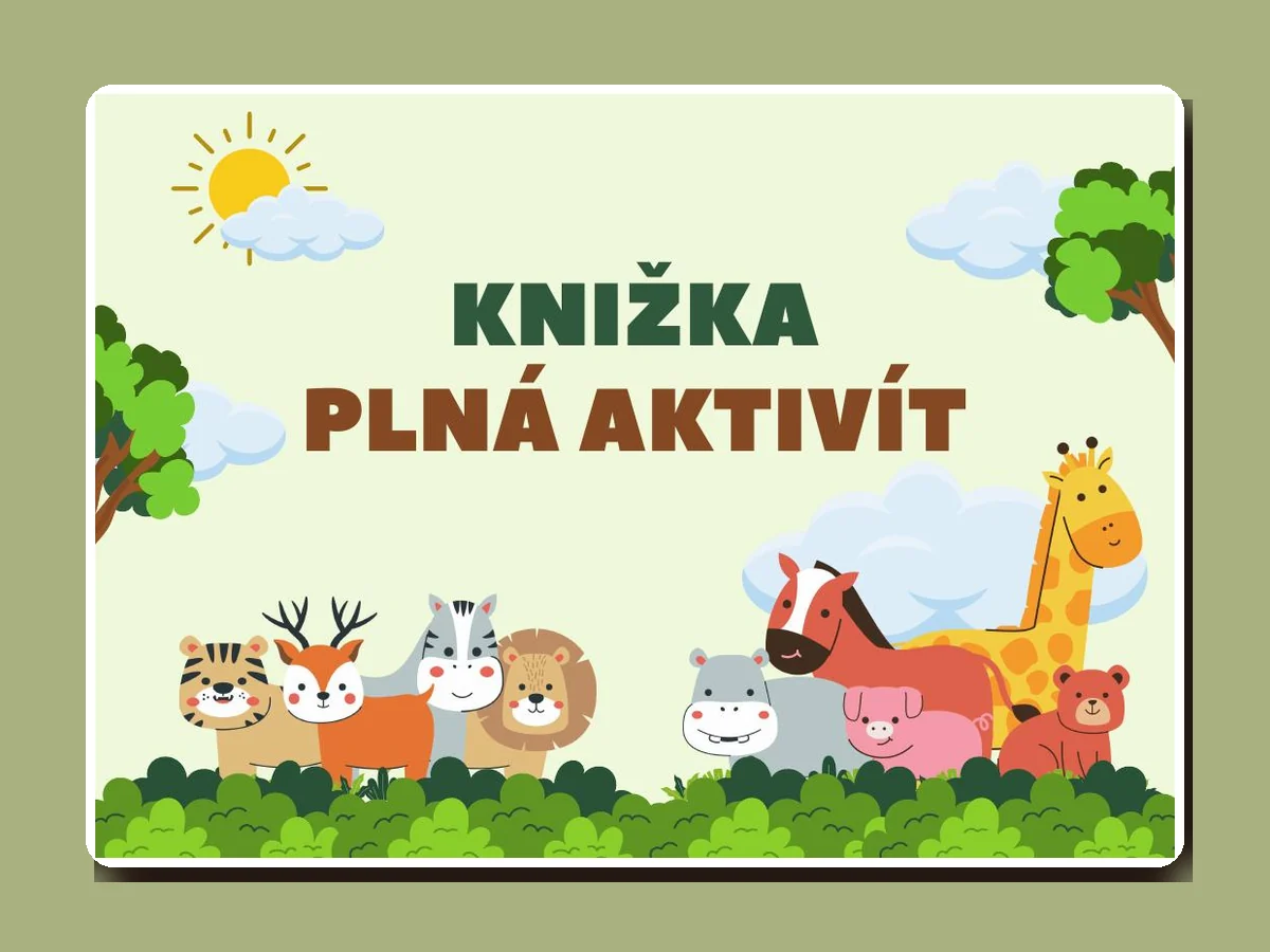 Obálka univerzální Knížky plné aktivit